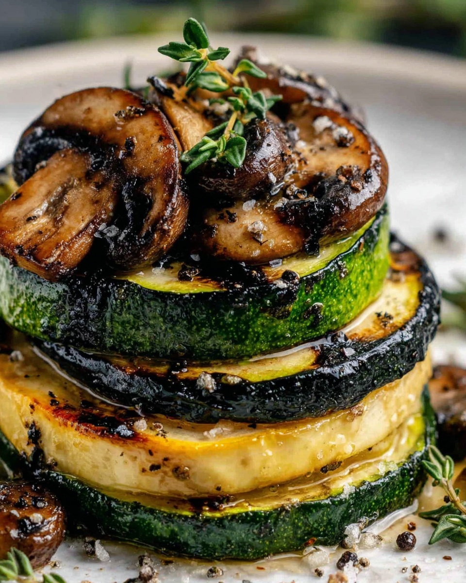 Garlic Herb Zucchini & Mushrooms Recipe - Recipe Image