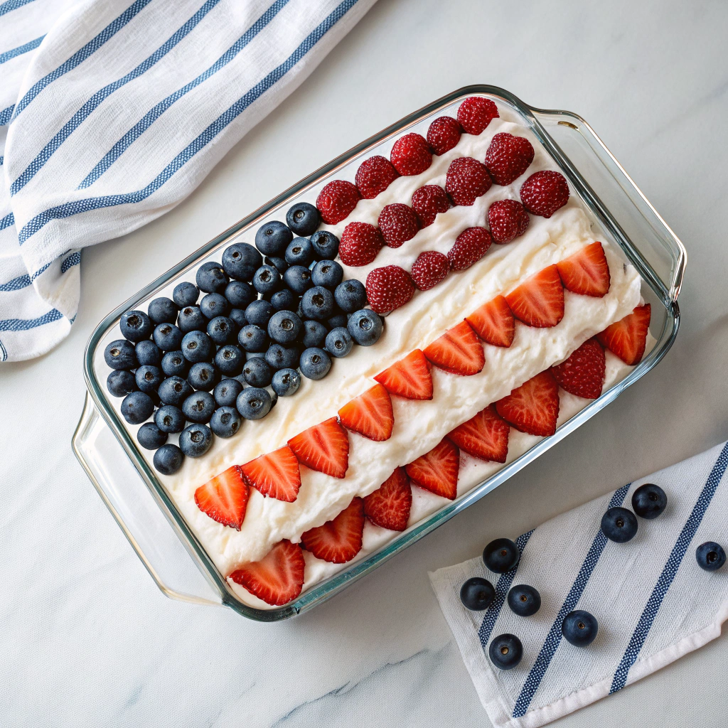 American Flag Fruit Pizza Recipe - Recipe Image