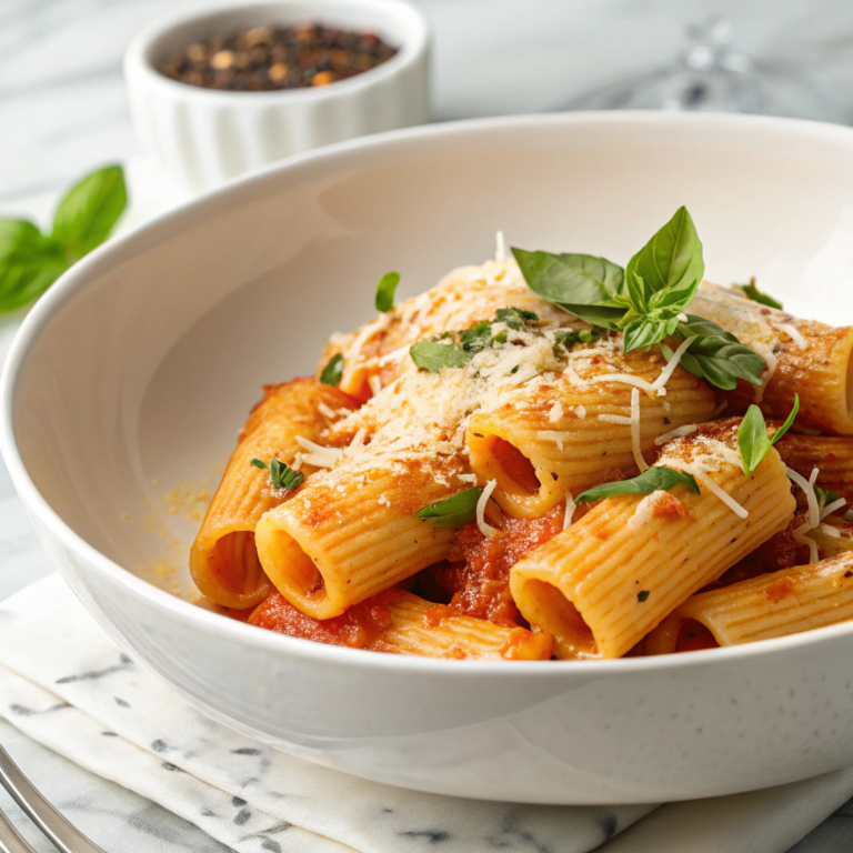 Pasta with Tomato Sauce and Vegetables Recipe