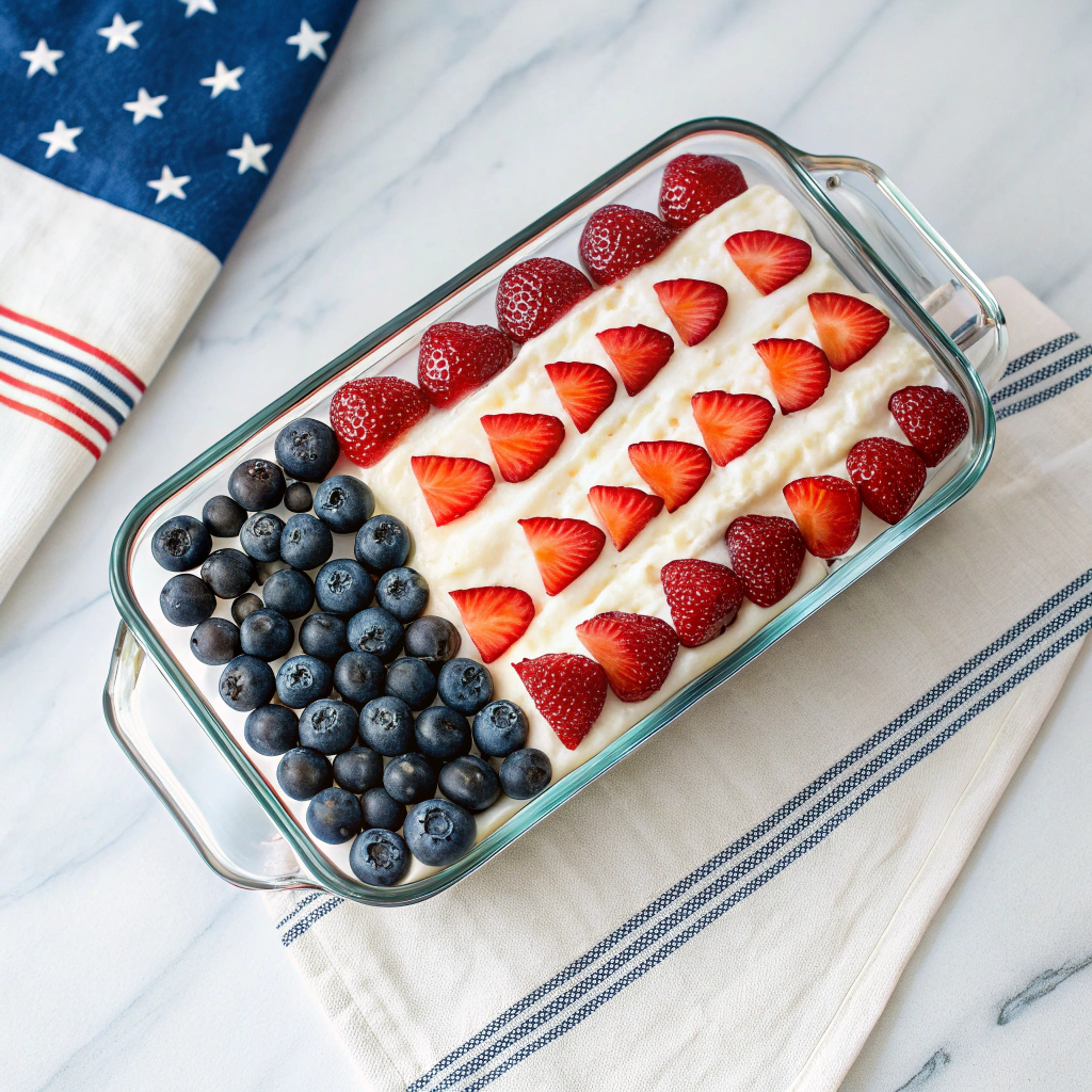 American Flag Fruit Pizza Recipe - Recipe Image