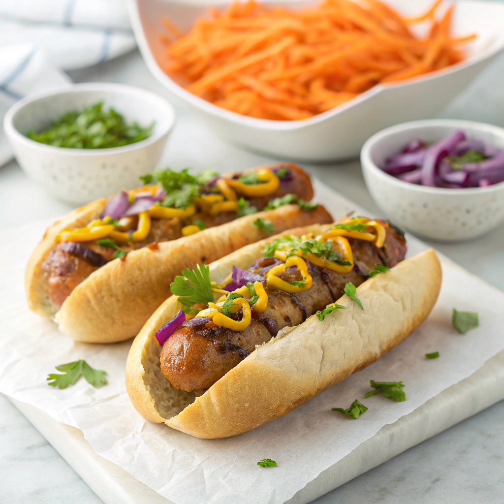 Mardi Gras Beef Sausage Sandwiches Recipe - Recipe Image