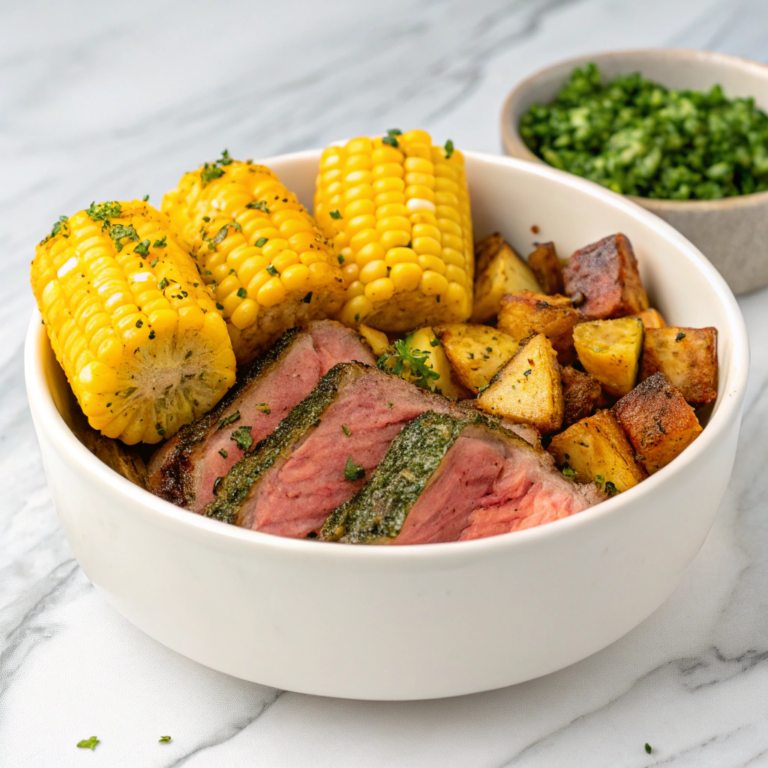 Steak Avocado Corn Bowl Recipe