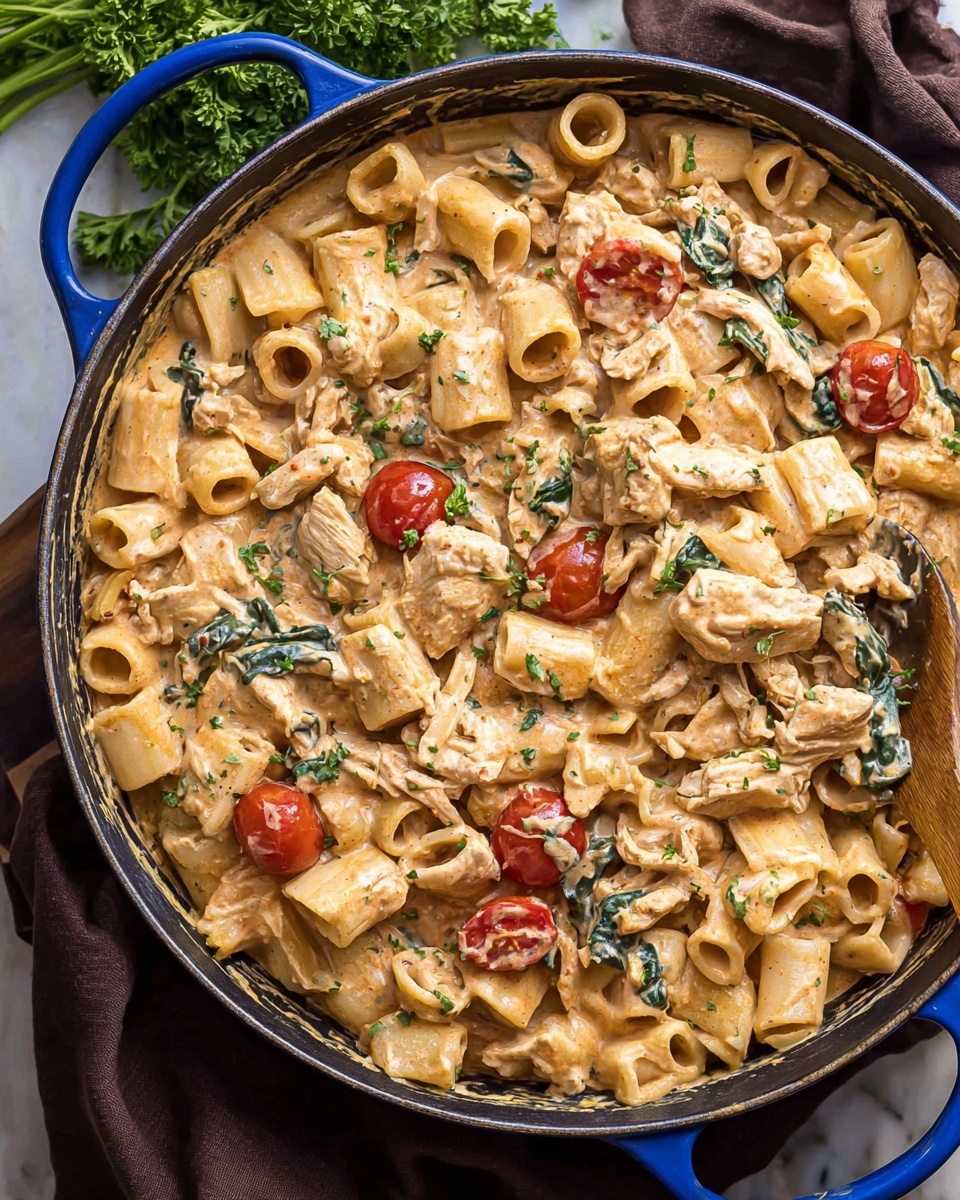 Tuscan Chicken Pasta Recipe - Recipe Image