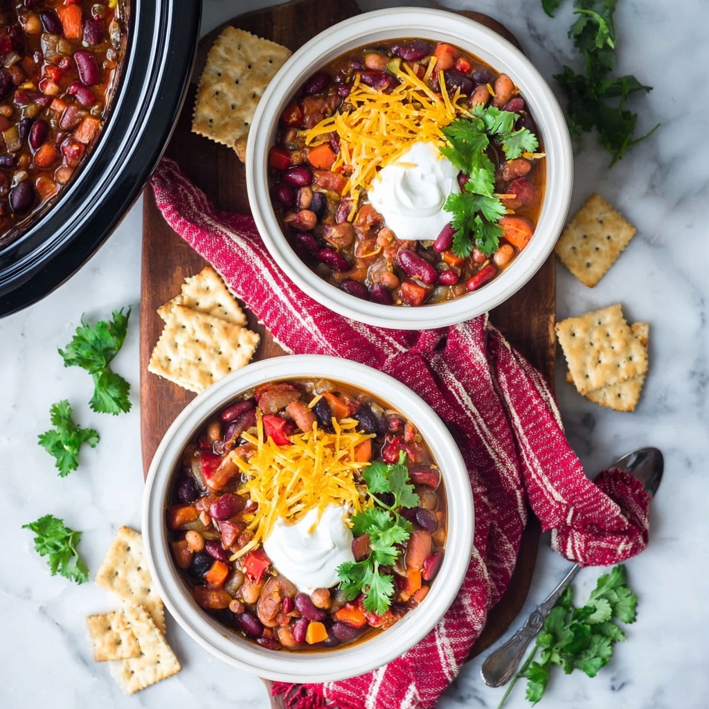 3 Bean Vegetarian Chili Recipe - Recipe Image