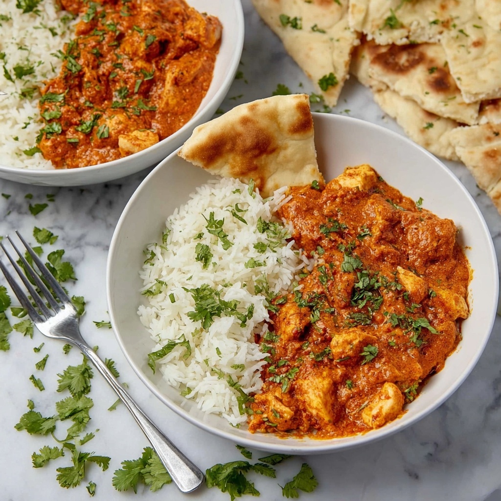 Creamy Chicken Tikka Masala with Yogurt and Cilantro Recipe - Recipe Image