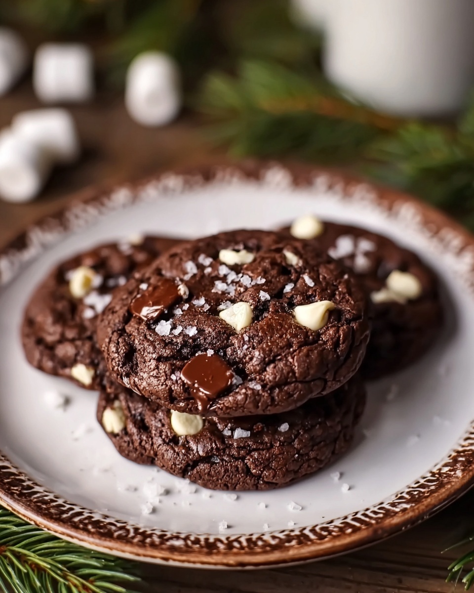 Hot Chocolate Cookies with Marshmallow Stuffing Recipe - Recipe Image
