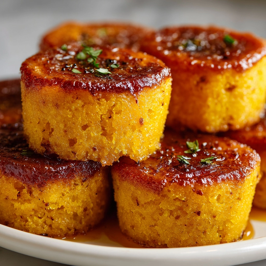 Honey Butter Cornbread Poppers Recipe - Recipe Image