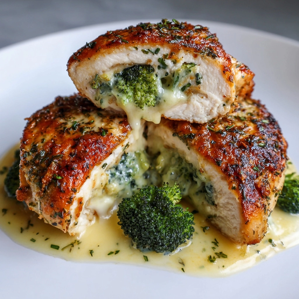 Broccoli Cheddar Stuffed Chicken Recipe - Recipe Image