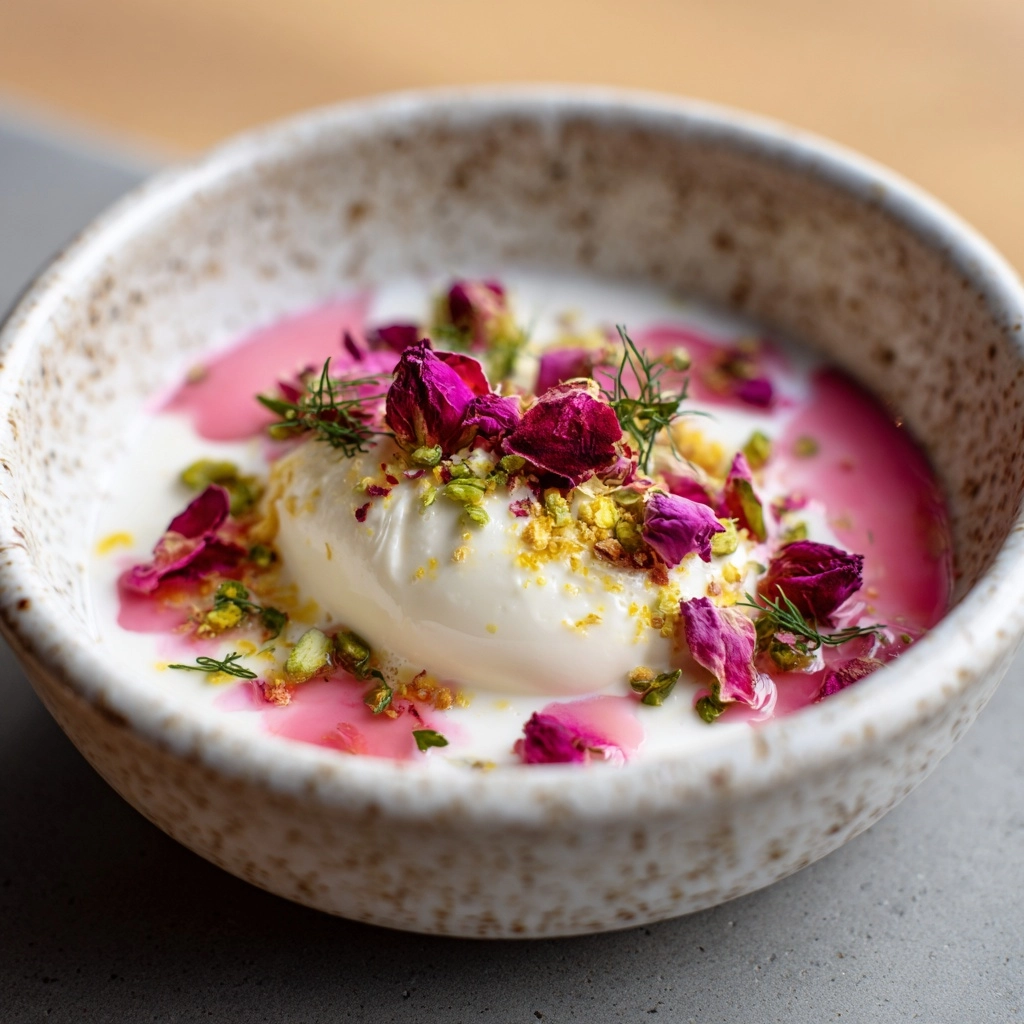 Litchi Rose Panna Cotta Recipe - Recipe Image