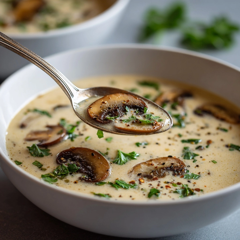Creamy Mushroom Soup Recipe - Recipe Image