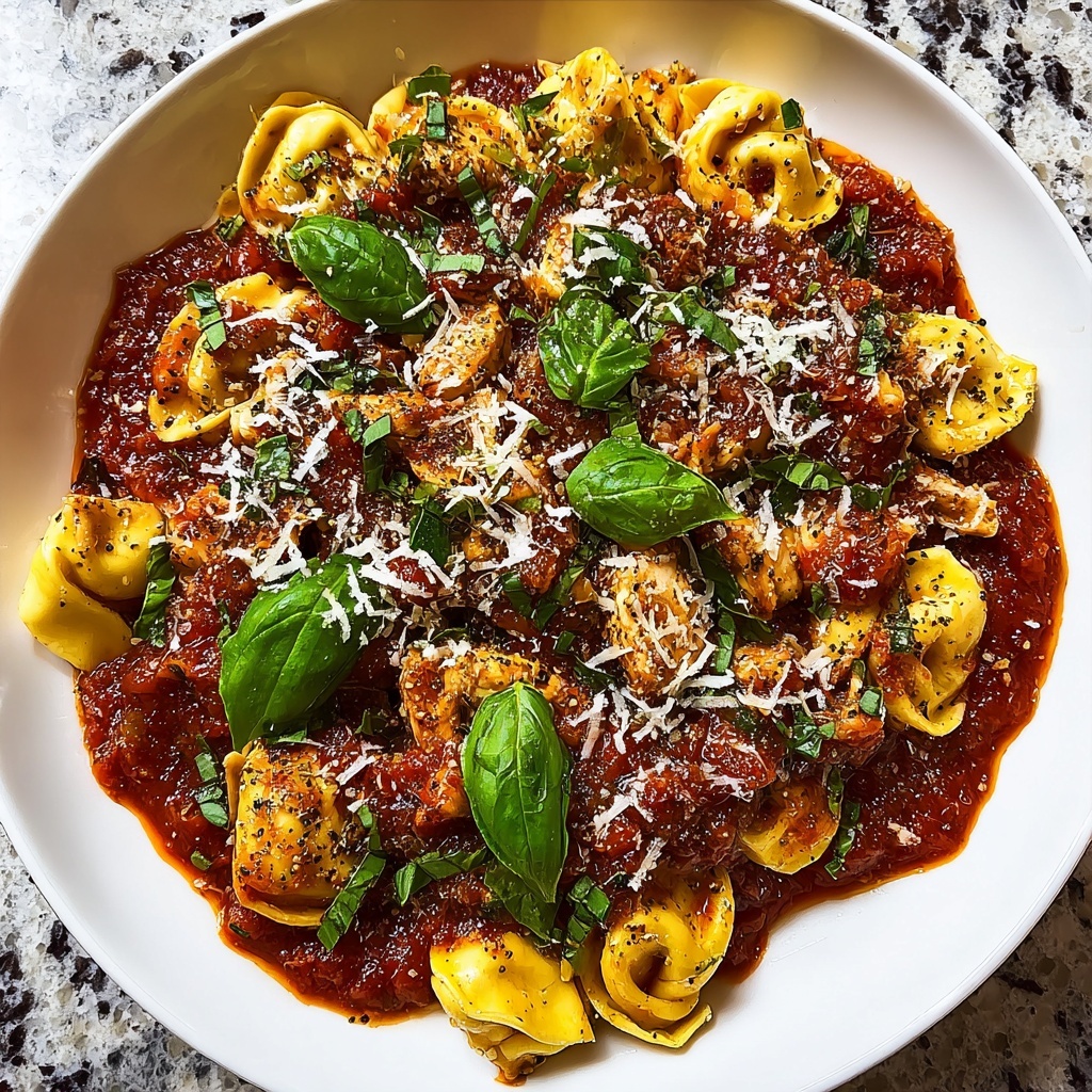CrockPot Chicken Tortellini with Spinach and Parmesan Recipe - Recipe Image