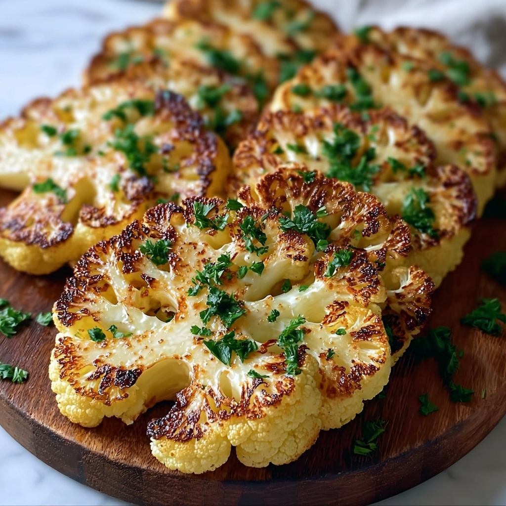 Cheesy Cauliflower Steaks Recipe - Recipe Image
