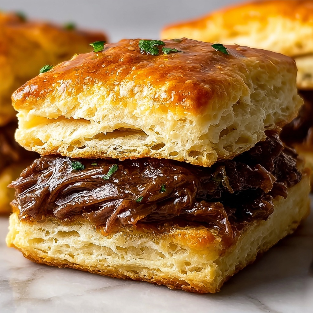French Dip Stuffed Biscuits Recipe - Recipe Image