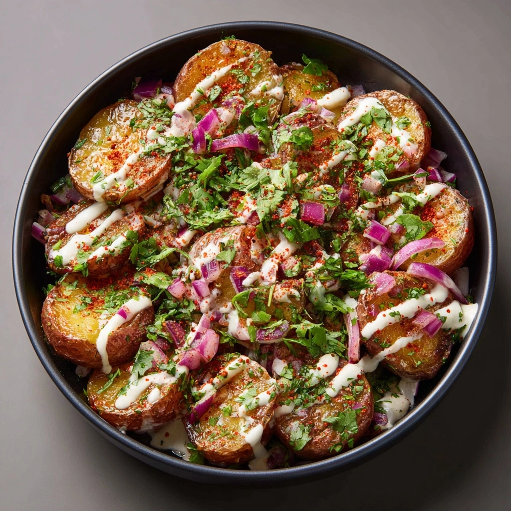 Chaat Masala Potatoes with Yoghurt Recipe - Recipe Image