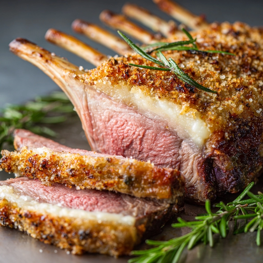Roast Rack of Lamb with Rosemary Recipe - Recipe Image