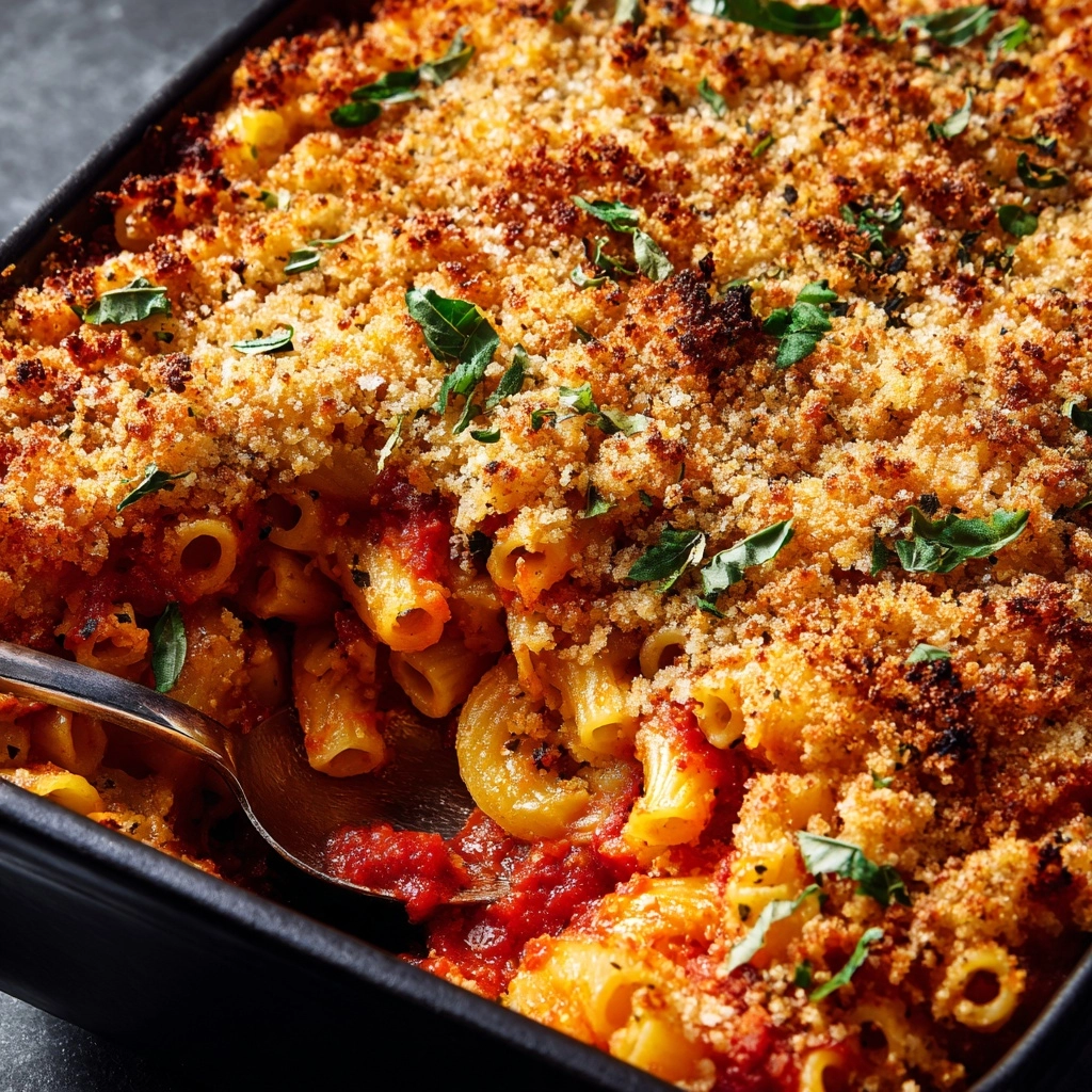 Cheesy Baked Mostaccioli Recipe - Recipe Image