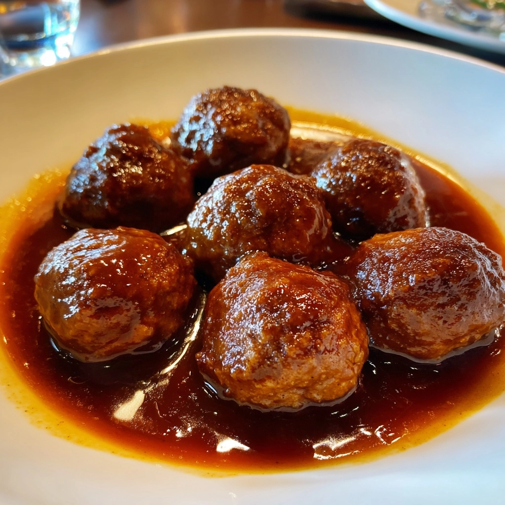 Creamy Slow Cooker Salisbury Steak Meatballs Recipe - Recipe Image