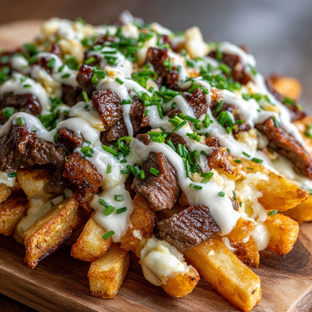 Philly Steak Cheese Fries Recipe - Recipe Image