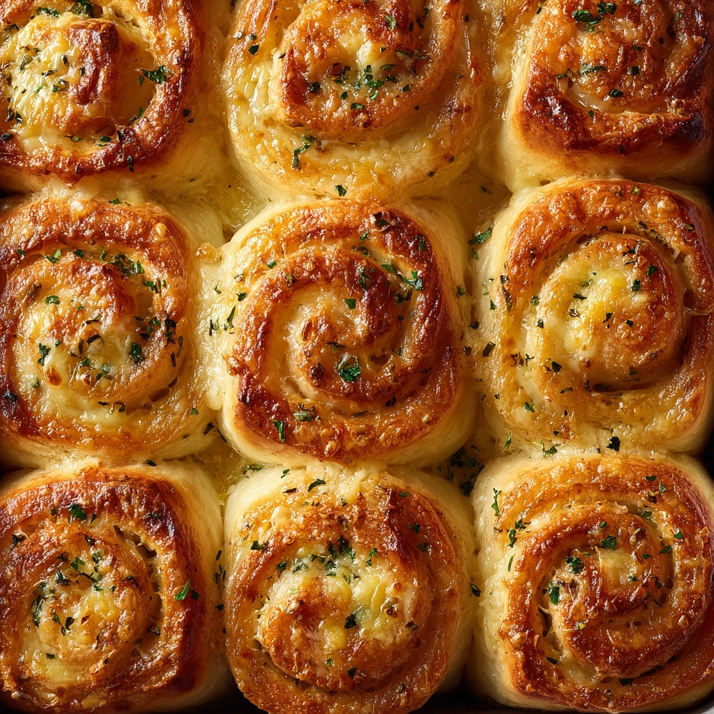 Cheesy Garlic Butter Rollups Recipe - Recipe Image