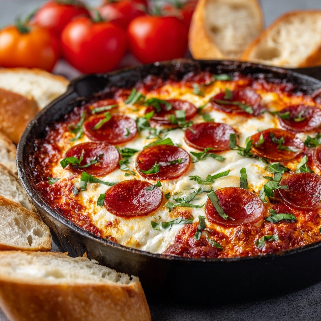 Irresistible Baked Pizza Dip for Any Party Recipe - Recipe Image