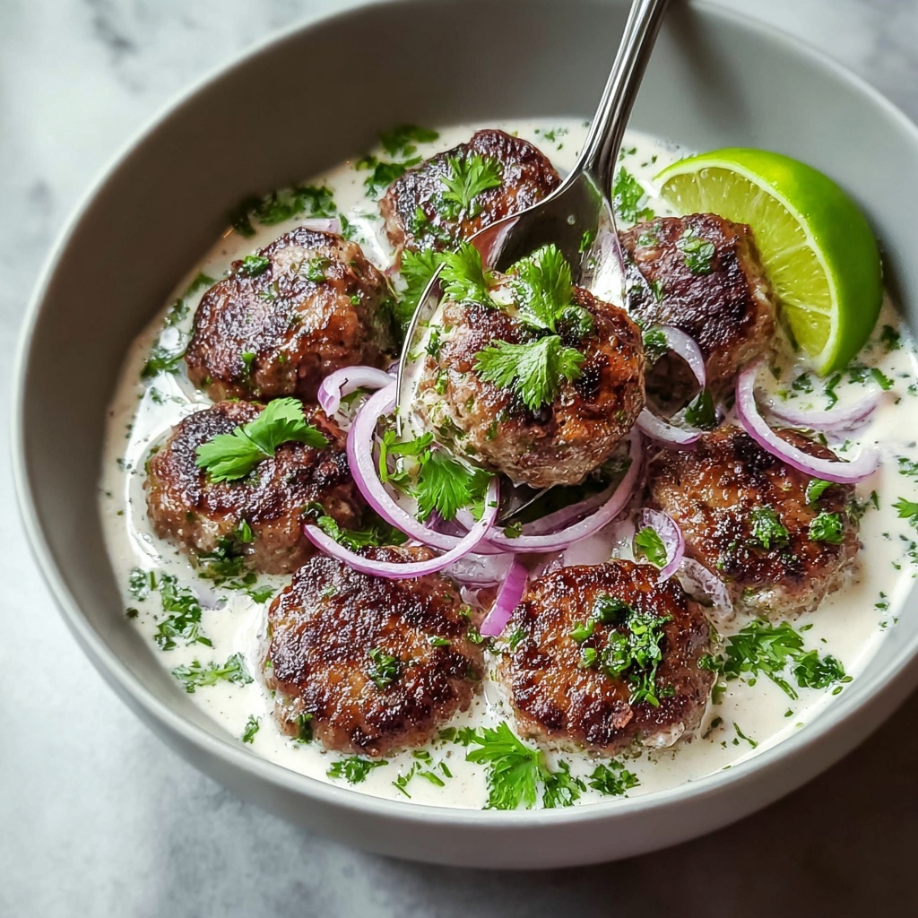 Juicy Beef Kofta with Garlic Yogurt Sauce: Easy Middle Eastern Bliss Recipe - Recipe Image