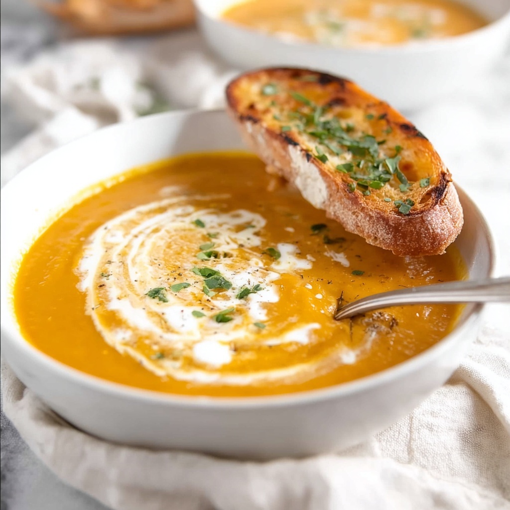 No Chop Roast Pumpkin Soup Recipe - Recipe Image
