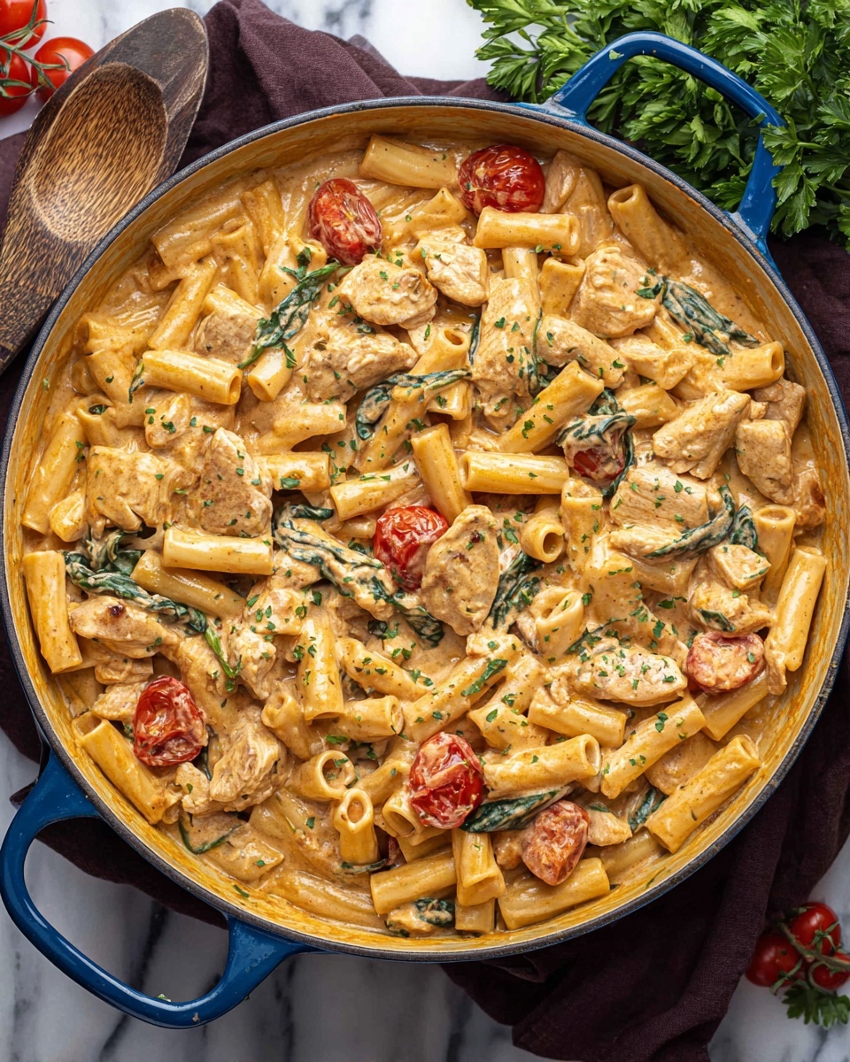 Tuscan Chicken Pasta Recipe - Recipe Image