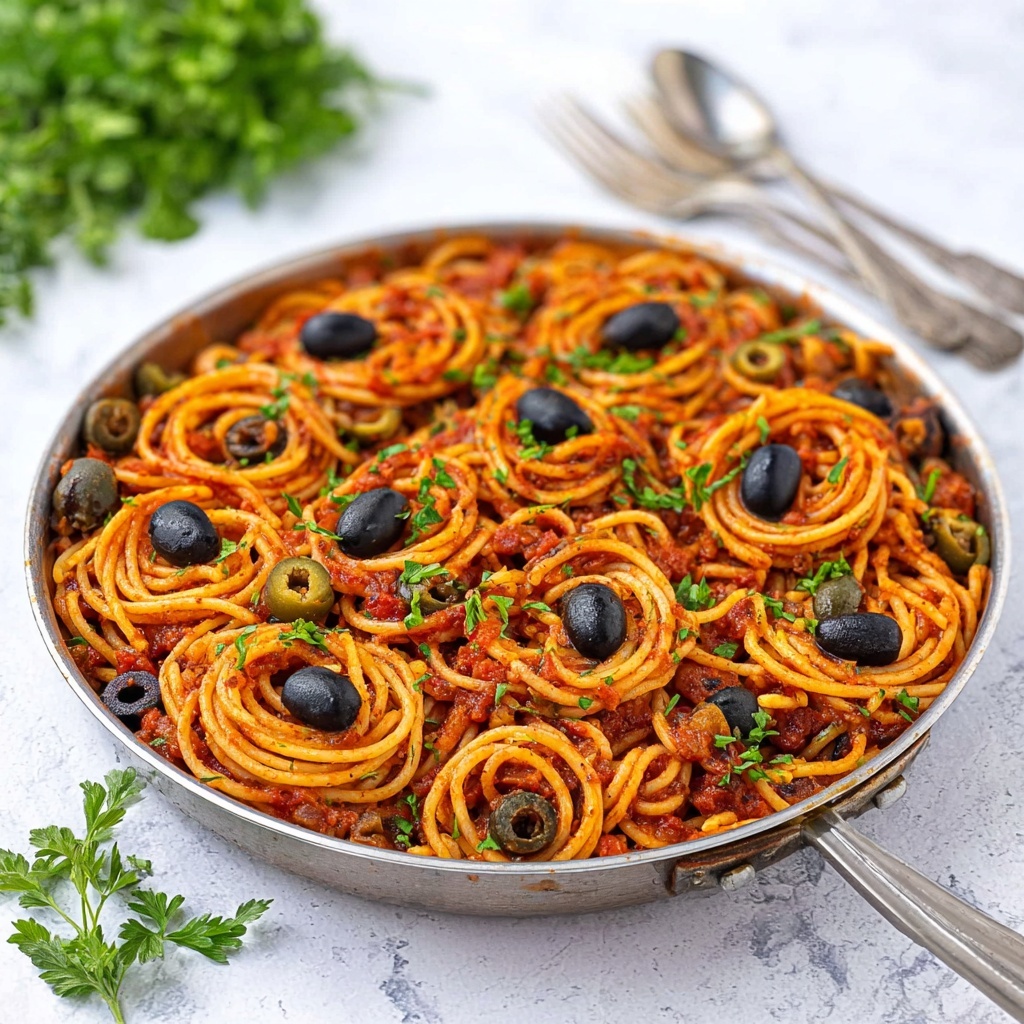 Pasta Puttanesca Recipe - Recipe Image