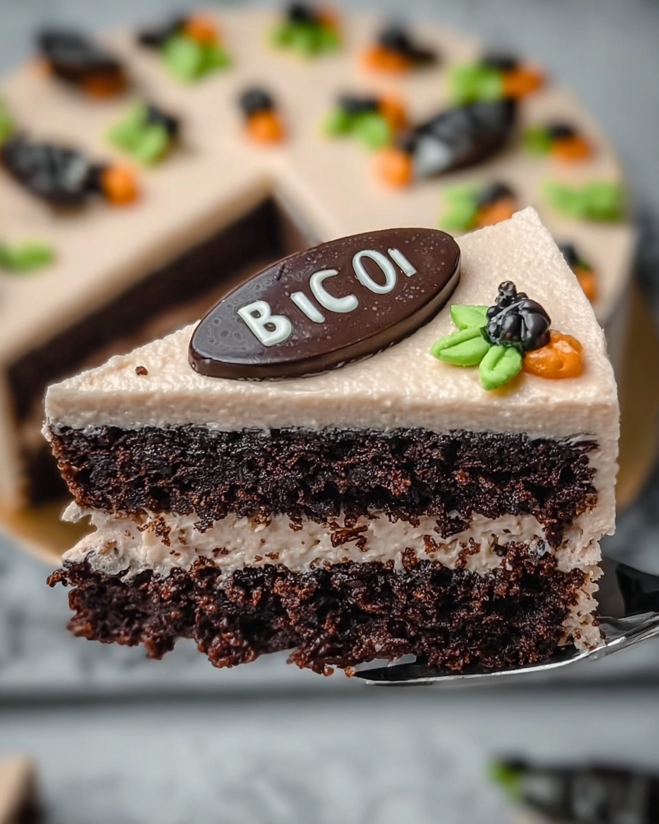 Brownie Dirt Pudding Cups with Gummy Worms and Halloween Decorations Recipe - Recipe Image