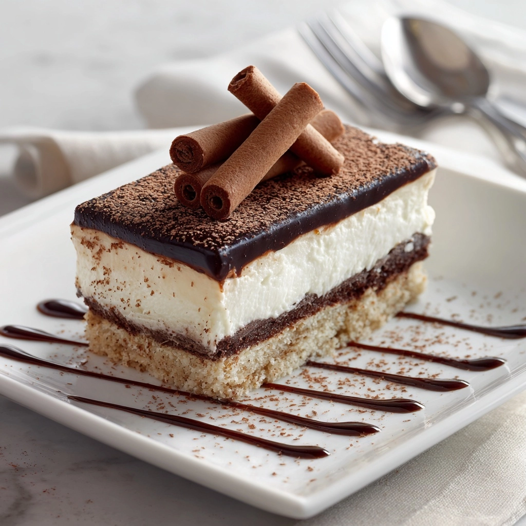 Chocolate Delight: No-Bake Layered Chocolate Dessert Recipe - Recipe Image