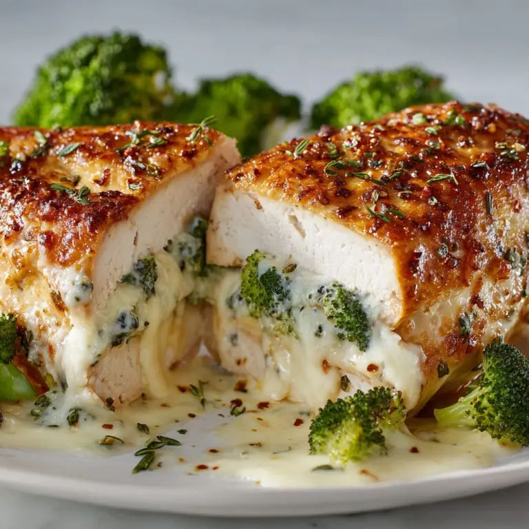 Broccoli Cheddar Stuffed Chicken Recipe