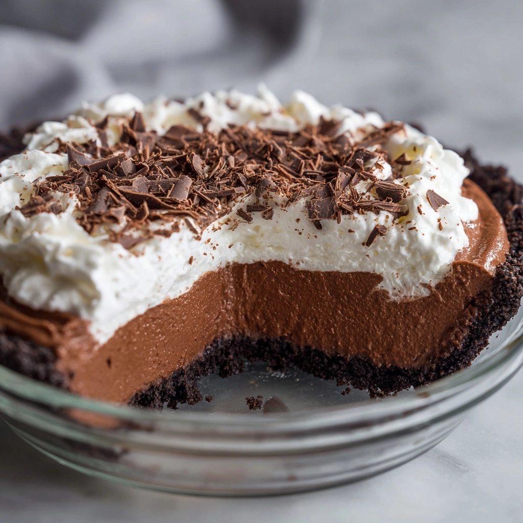 No Bake Chocolate Pudding Pie Recipe - Recipe Image