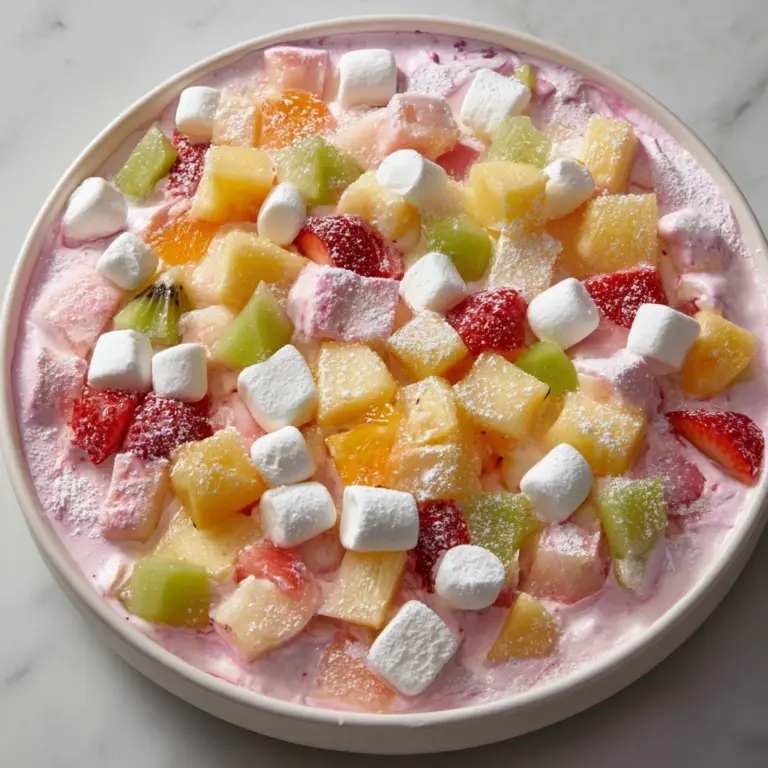 Easter Cheesecake Fruit Fluff Recipe