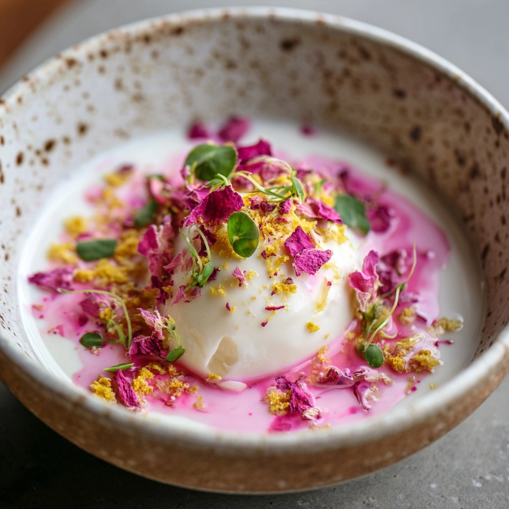 Litchi Rose Panna Cotta Recipe - Recipe Image