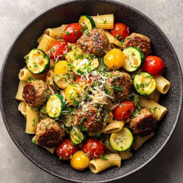 Chicken Sausages with Zucchini, Tomatoes, and Pasta: An Amazing Ultimate Recipe
