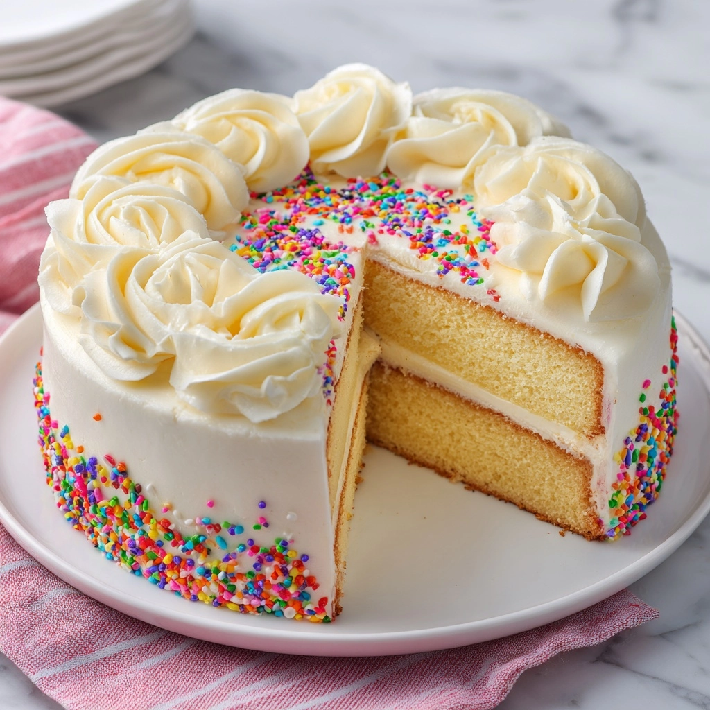 Homemade Vanilla Cake Recipe - Recipe Image