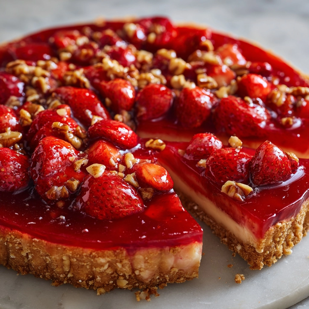 Fresh Strawberry Pie with a Pretzel-Pecan Crust Recipe - Recipe Image