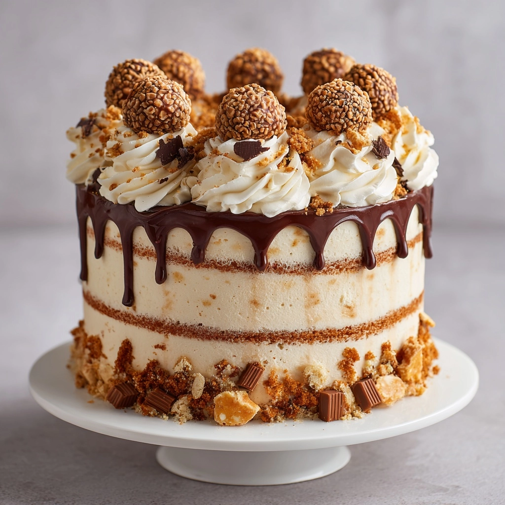 Ferrero Rocher Cake Recipe - Recipe Image