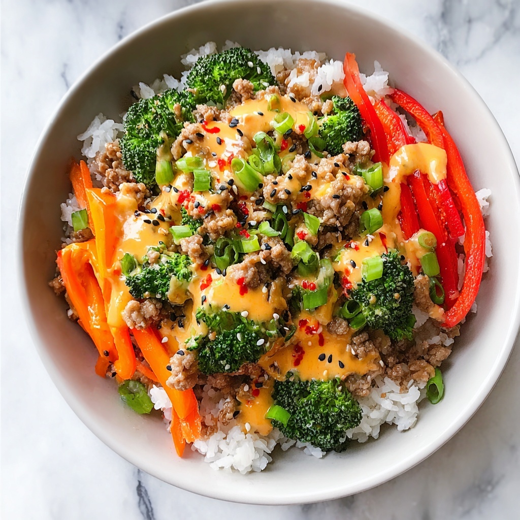 Bang Bang Ground Turkey Rice Bowls Recipe - Recipe Image