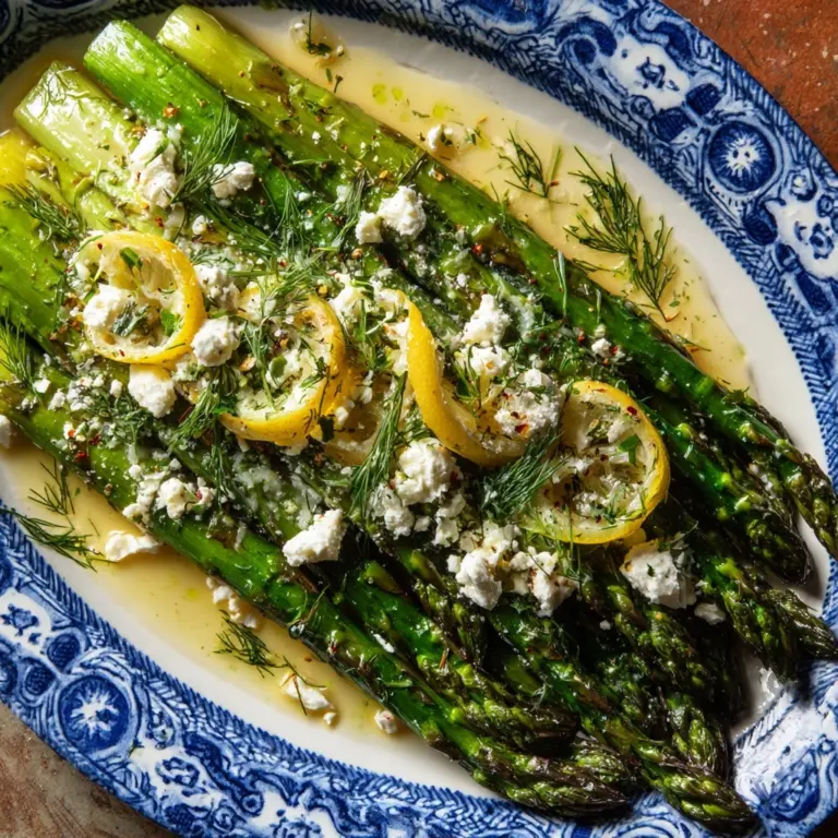 Lemon and Feta Grilled Asparagus Recipe