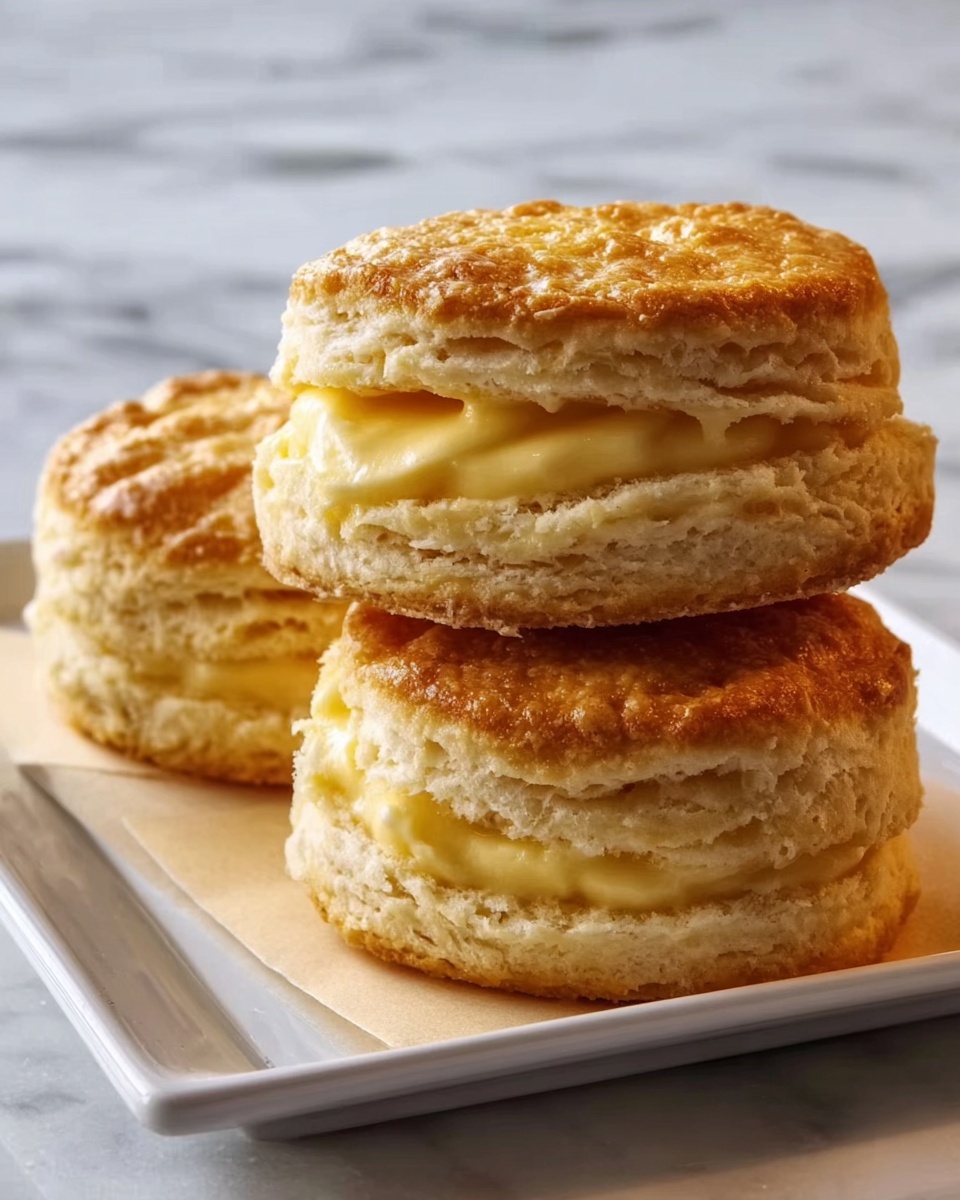 Buttermilk Biscuits with Honey-Butter Glaze Recipe - Recipe Image