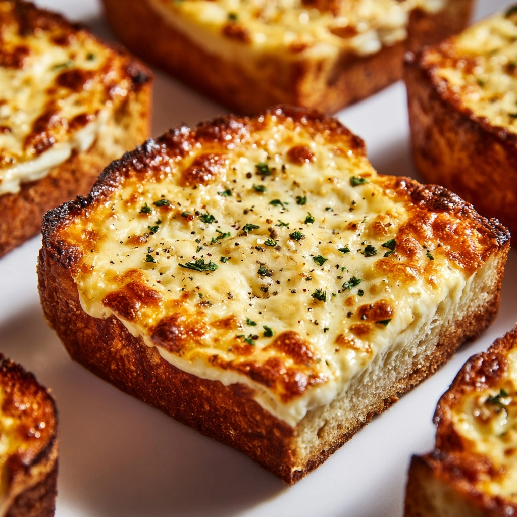 Garlic Toast Pizzas Recipe - Recipe Image