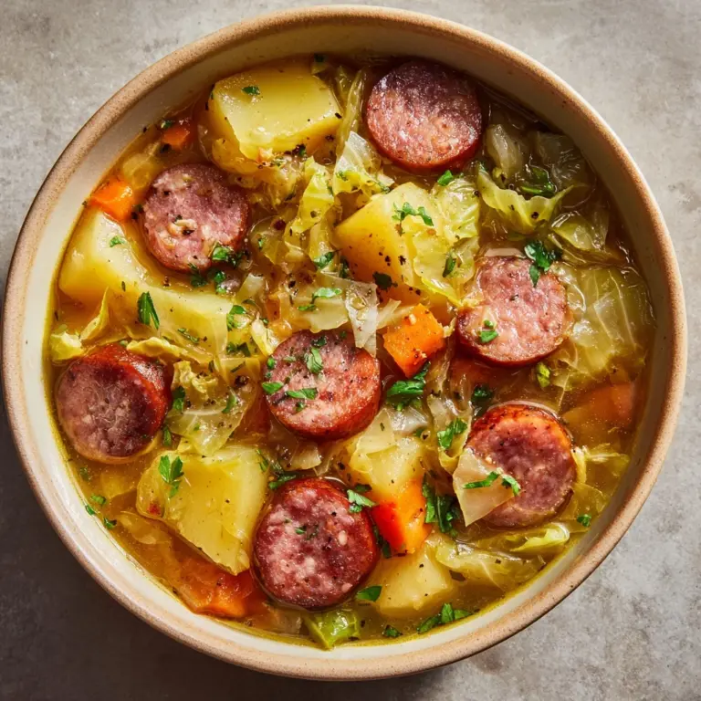 Kielbasa and Cabbage Soup Recipe