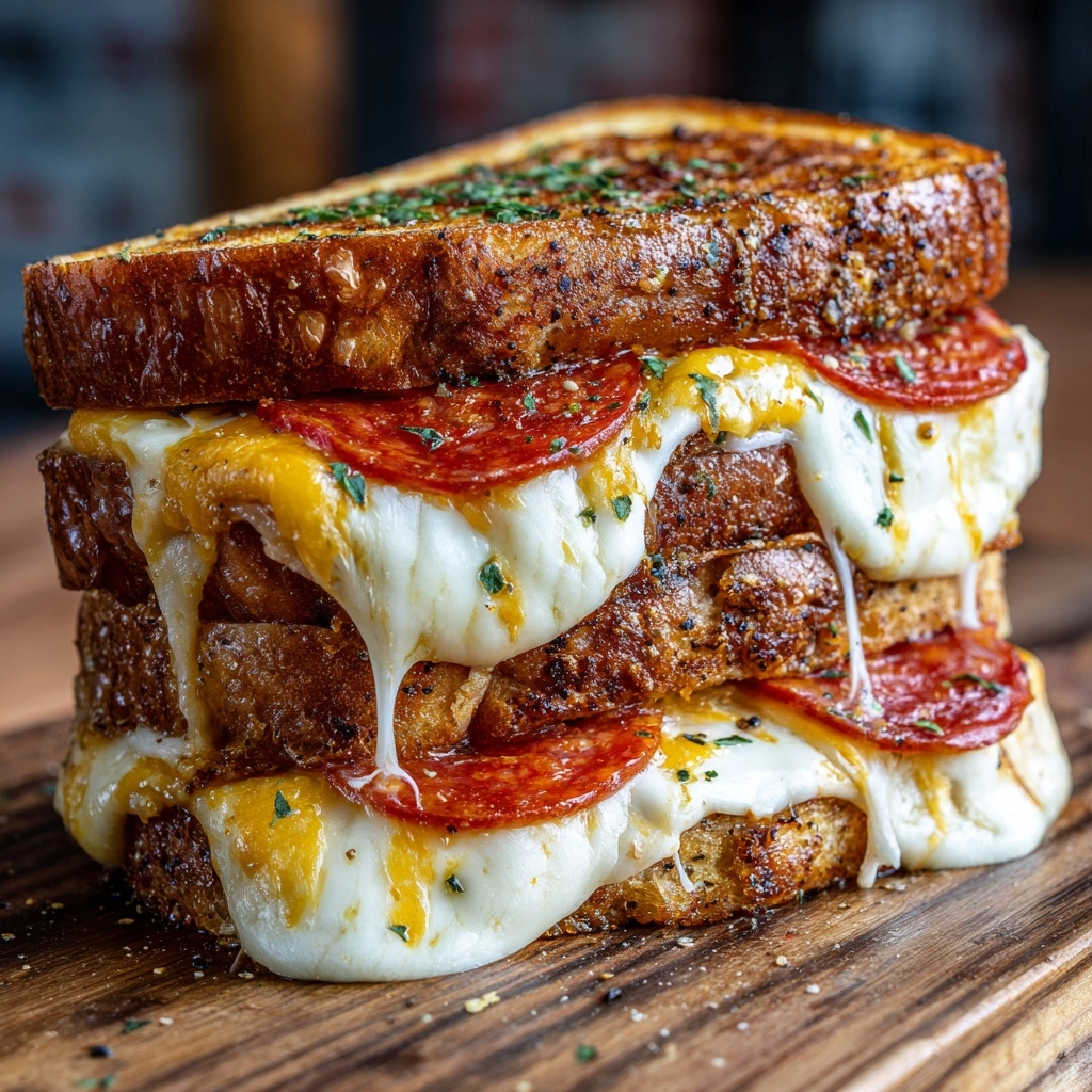 Pizza Grilled Cheese Sandwich Recipe - Recipe Image