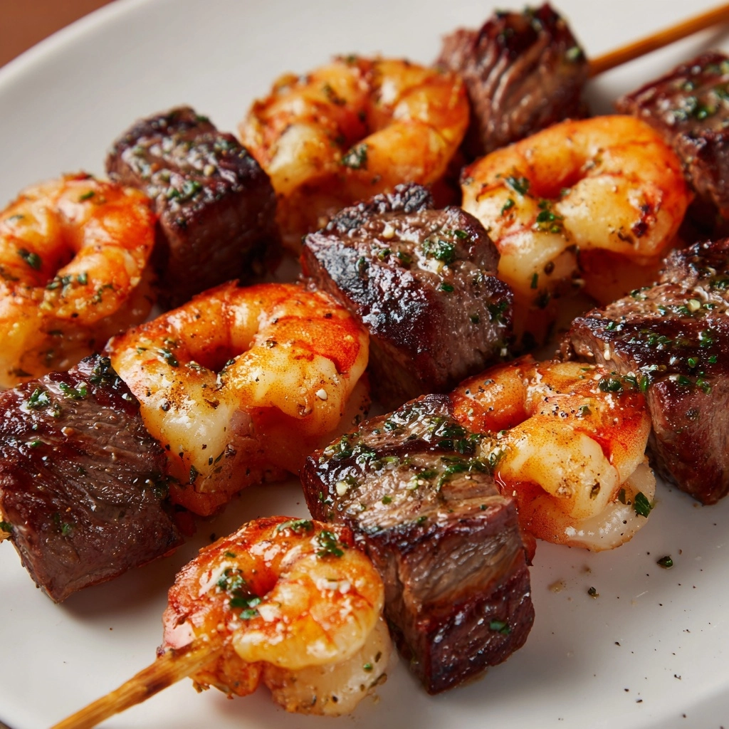 Steak and Shrimp Kabobs Recipe - Recipe Image