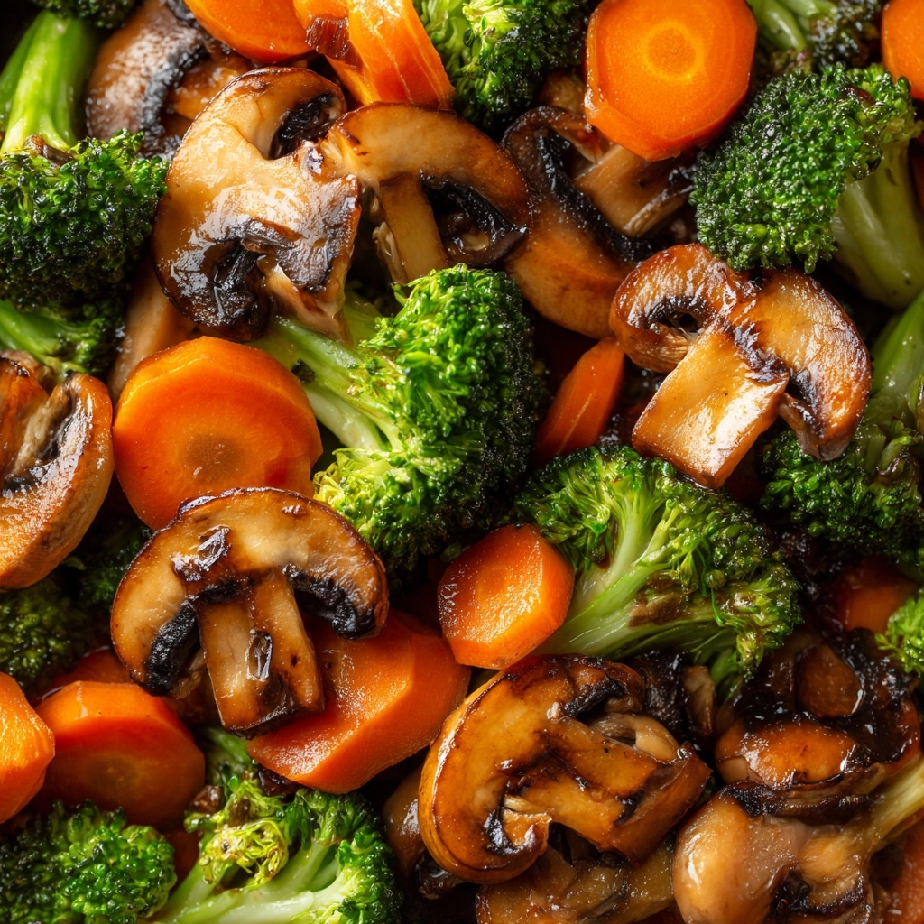 Broccoli, Carrot, and Mushroom Stir-Fry Recipe - Recipe Image