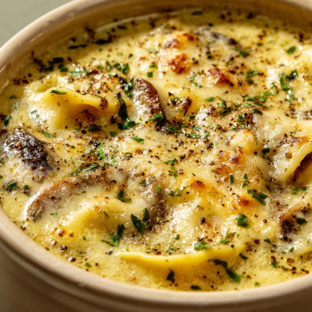 Creamy Alfredo Lasagna Soup Recipe - Recipe Image