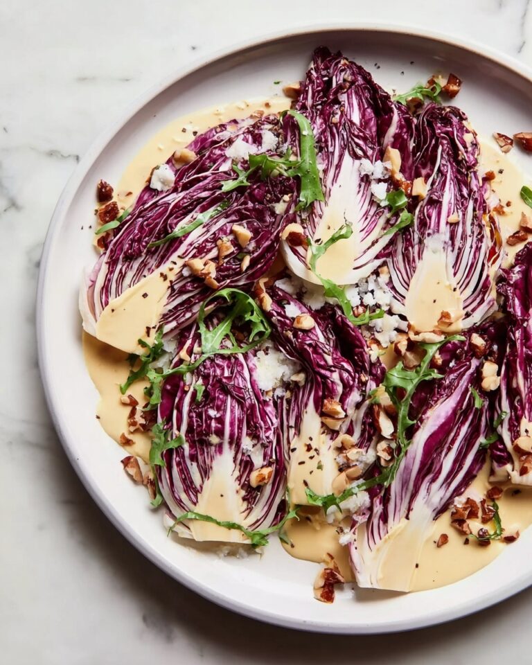 Radicchio Salad with Crème Fraîche Vinaigrette and Toasted Hazelnuts Recipe