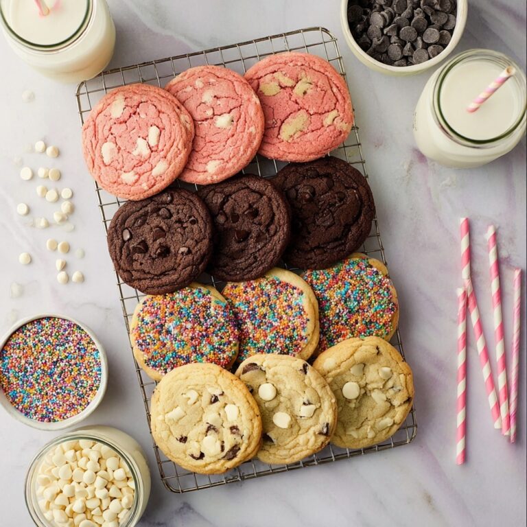 Cake Mix Cookies with Sprinkles, Nuts, and Chocolate Chips Recipe