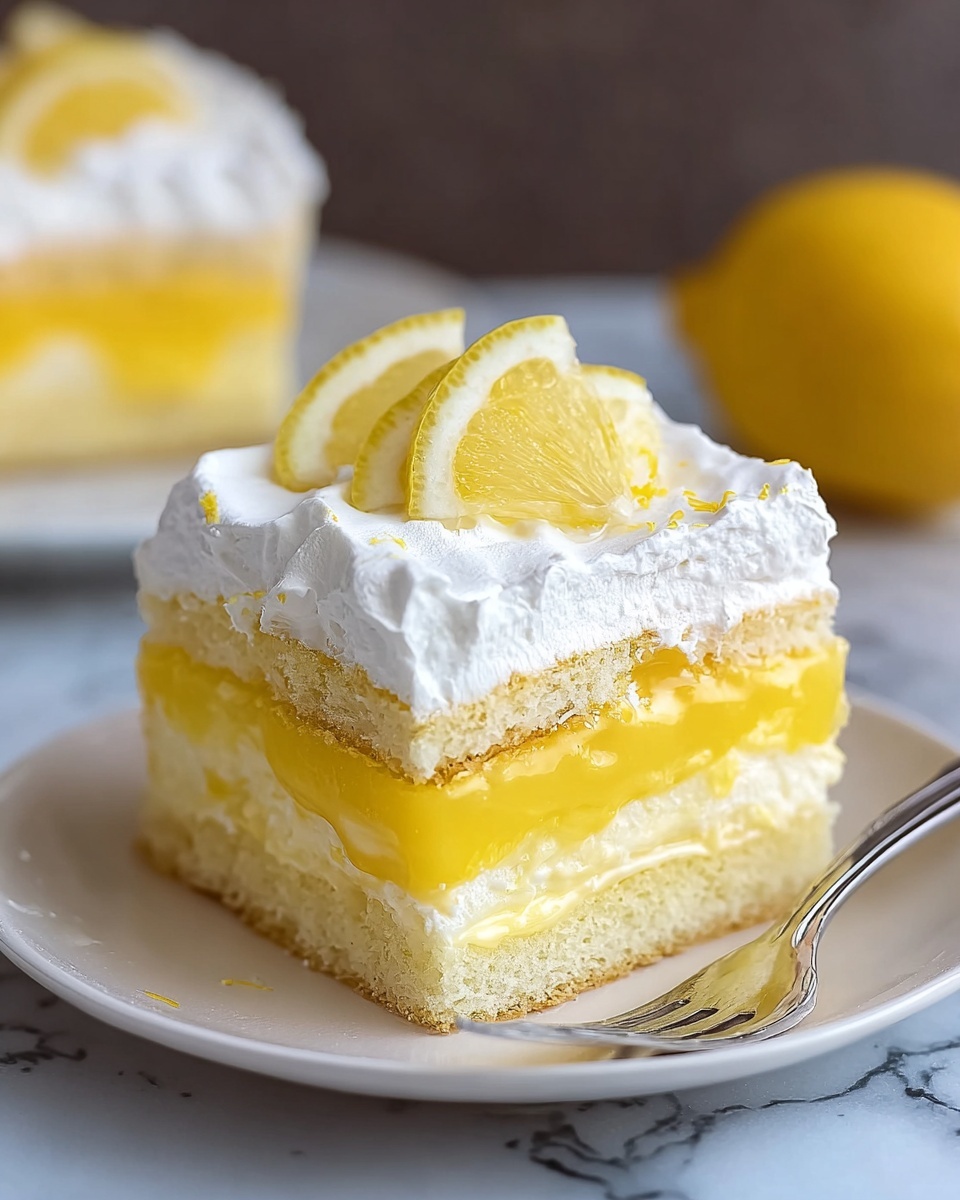 Lemon Lush Cake Recipe - Recipe Image
